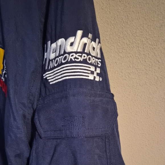 Chase Authentics Jeff Gordon Navy Bomber Jacket with Patches - Picture 5 of 8